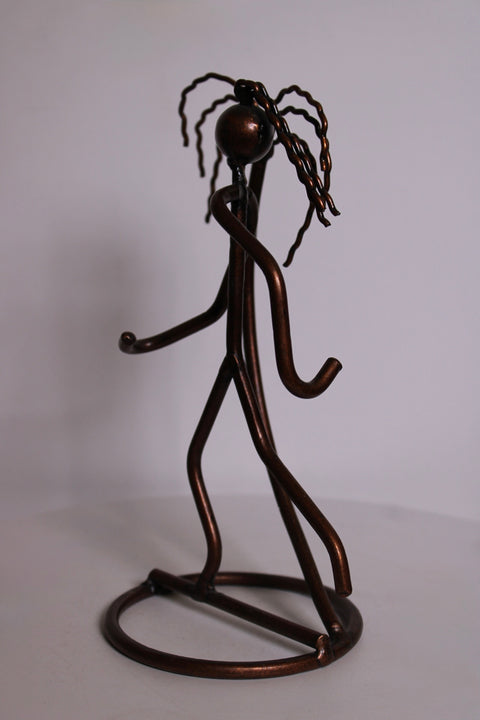 Wire Palm Figure Sculpture