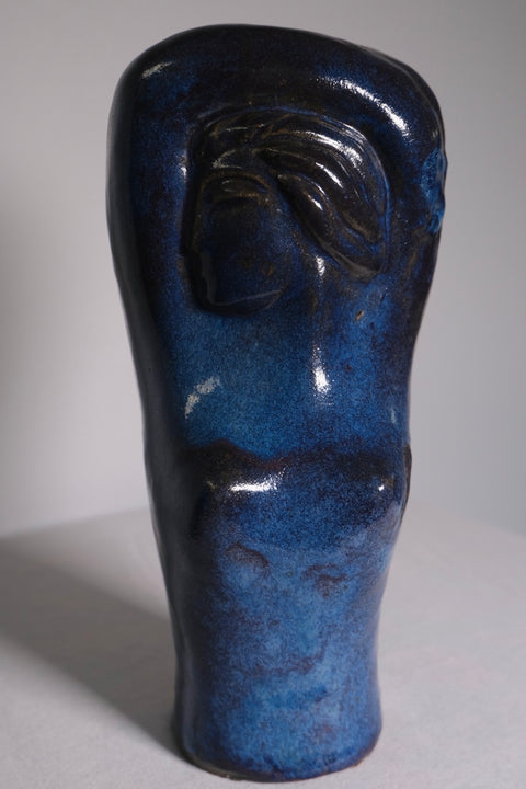 Blue Hand-thrown Studio Pot