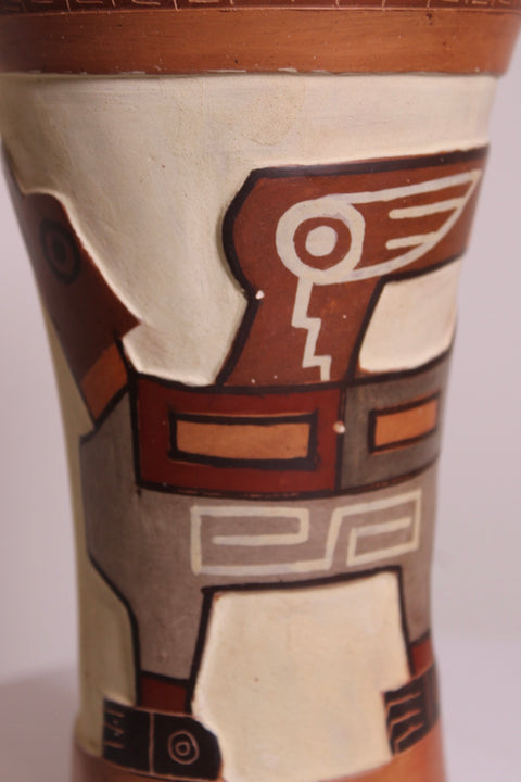 Tiwanaku Style Polychrome Terracotta Vase