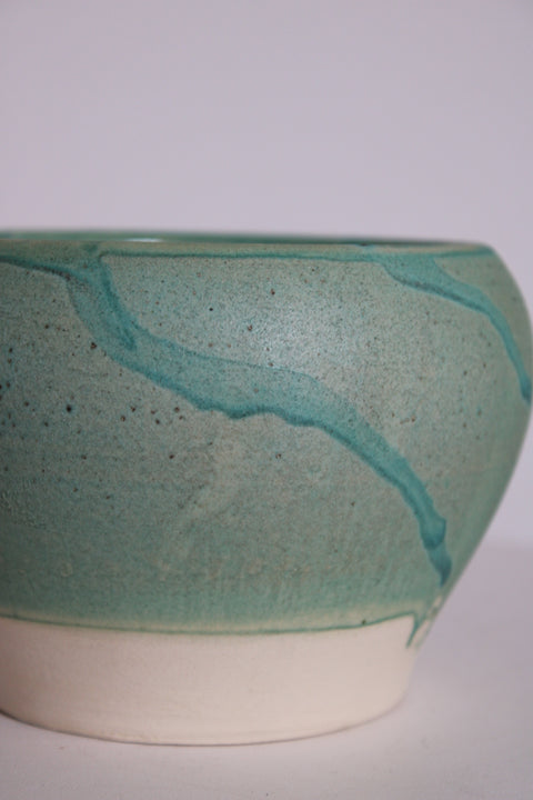 Pair of Celadon Studio Pottery Bowls | Handmade Ceramic