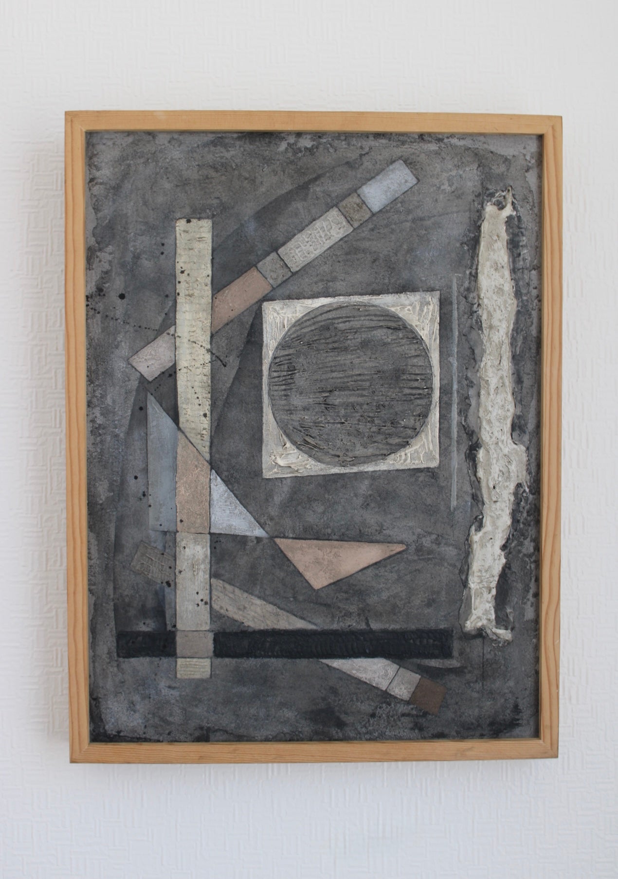 Angela Dickerson Gray Construct Original Framed Artwork