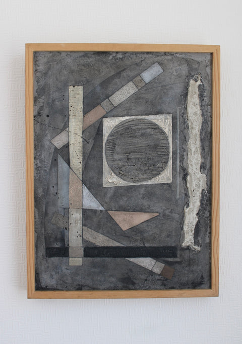 Angela Dickerson Gray Construct Original Framed Artwork