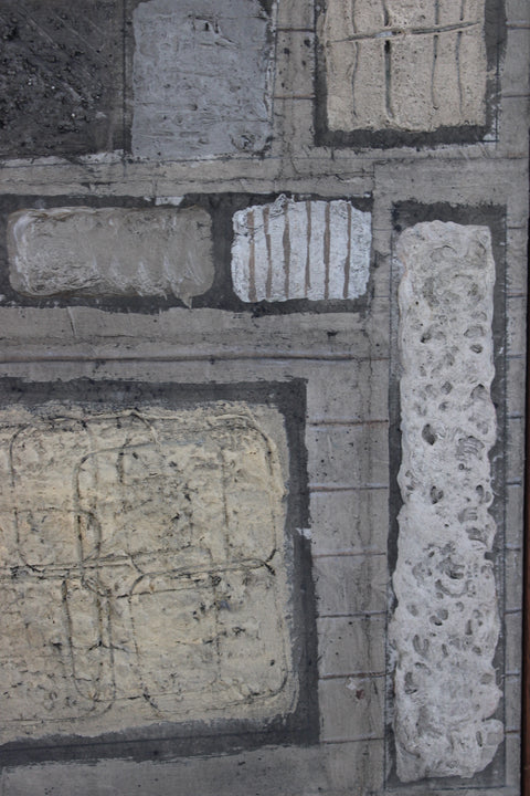 Angela Dickerson Gray Structure Study Original Framed Artwork
