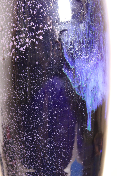 Tall Cobalt Blue Studio Pottery Vase