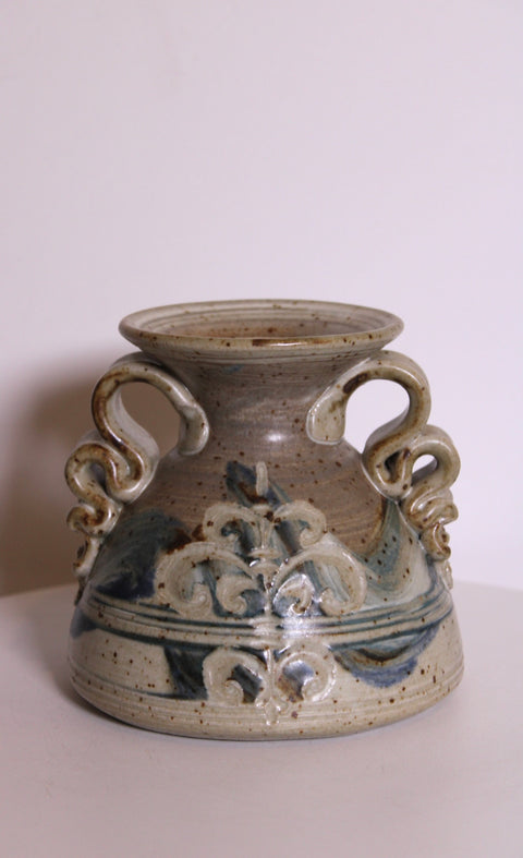 Blue Scroll Studio Pottery Bowl