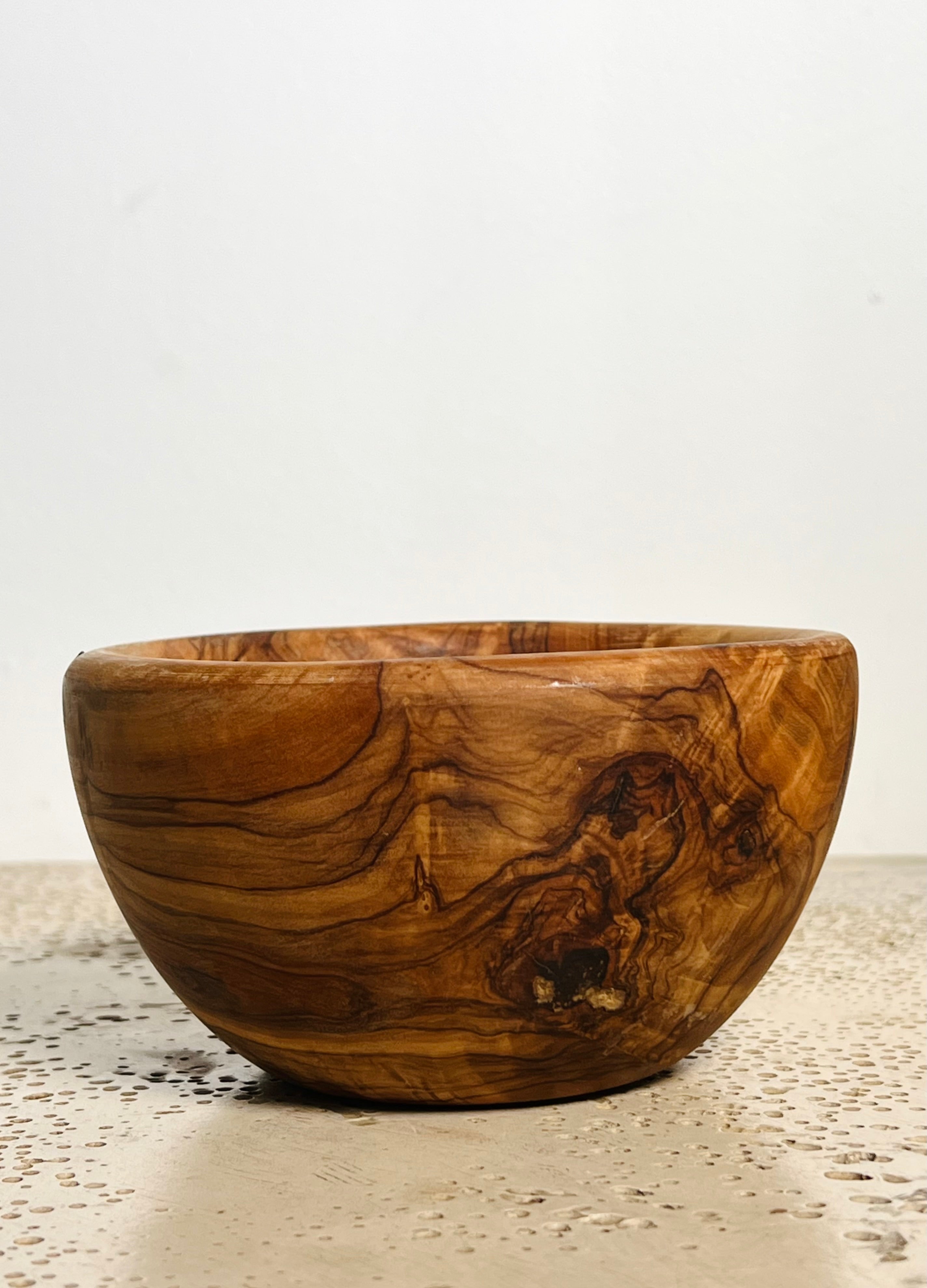 Tunisian Olive Wood Bowl (Vintage)
