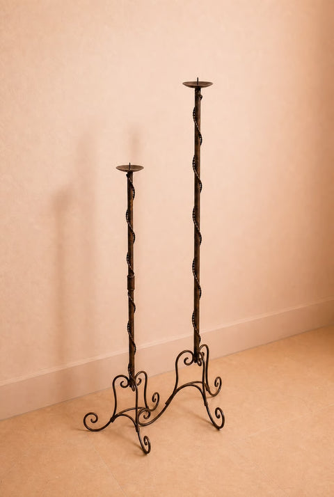 Vintage Wrought Iron Torches