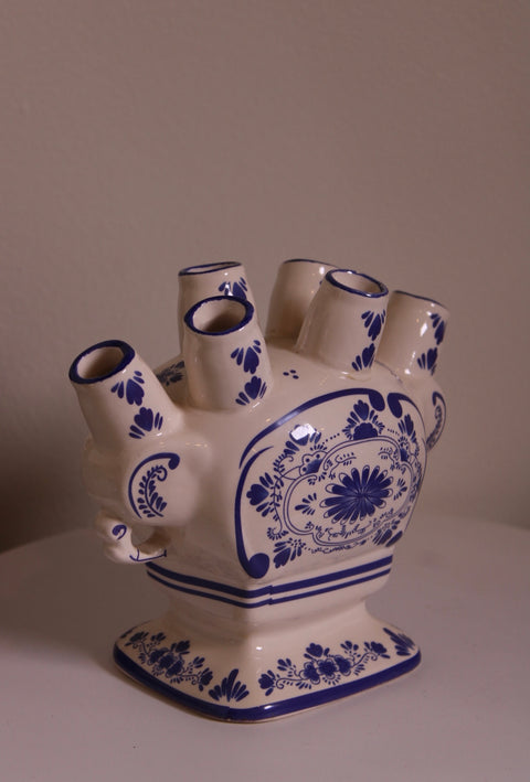 Blue & White Tulipiere Vase