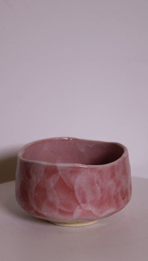 Signed Ribbed Stoneware Cachepot