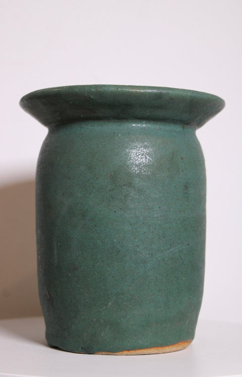 Matte Green Studio Pottery Vase