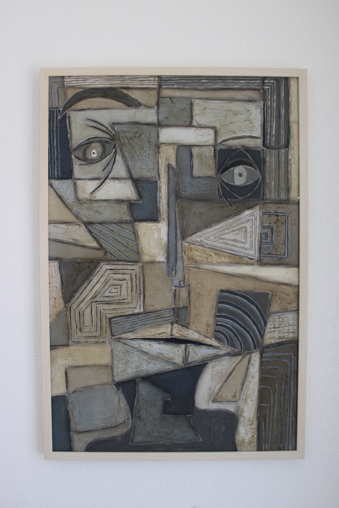 Angela Dickerson Architect Face Original Framed Artwork