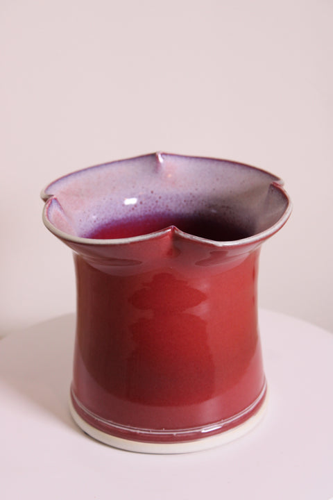 Lotus Rim Studio Pottery Vase