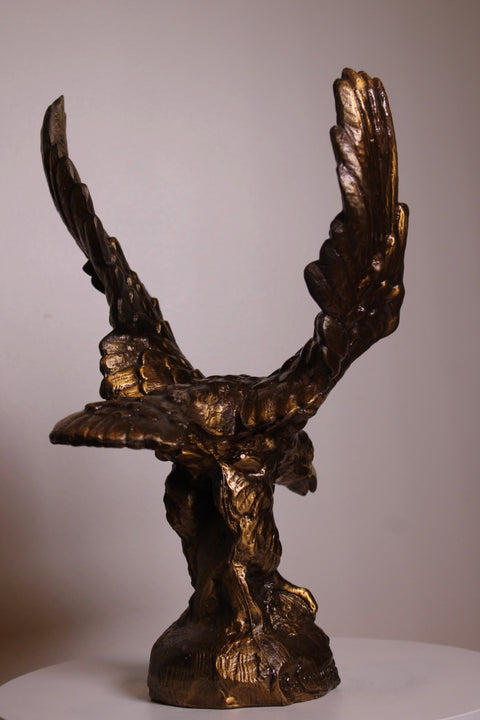 Bronze Finish Eagle Sculpture