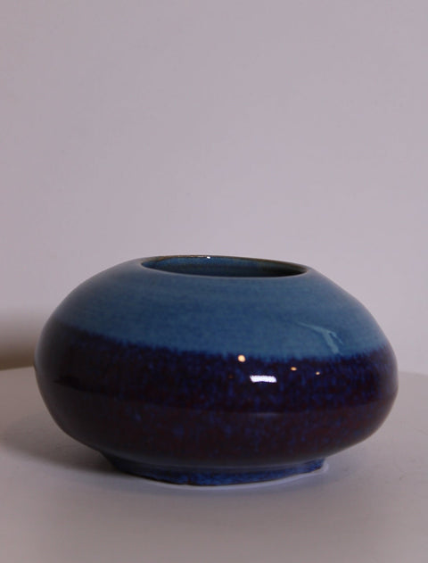 Blue Horizon Orb Studio Vase