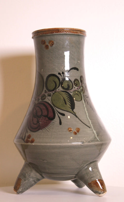 Tripod Celadon Floral Vase