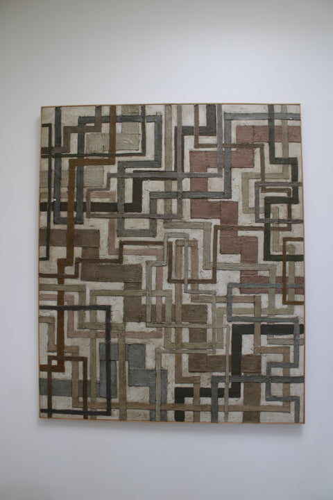 Grid Line by Angela Dickerson – Large Original Abstract Painting