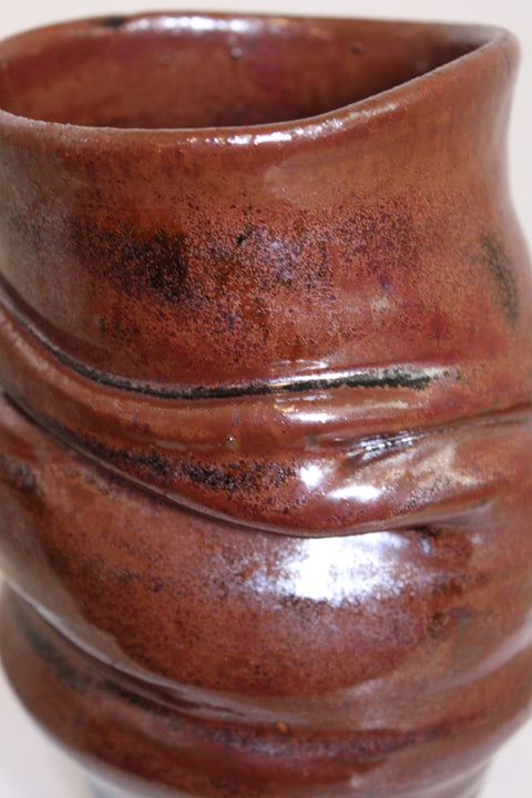 Brutalist Studio Pottery Sculptural Vessel