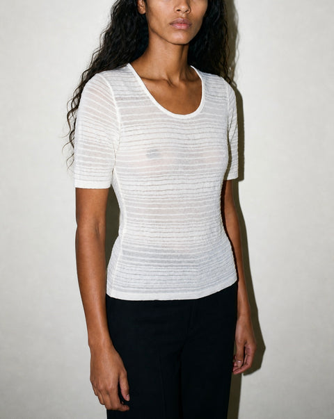 Riccardo Manni Sheer Knit Top