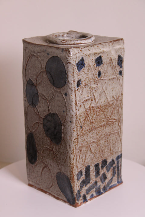 Abstract Geometric Studio Pottery Vase