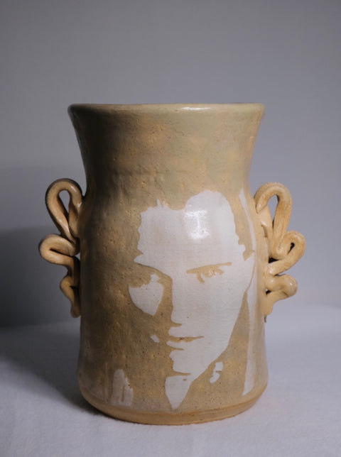 Vintage Portrait Planter Studio Vase