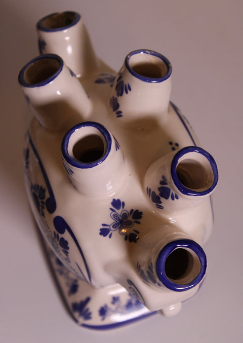Blue & White Tulipiere Vase