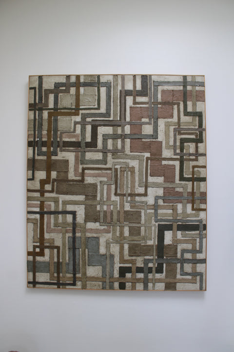 Grid Line by Angela Dickerson – Large Original Abstract Painting
