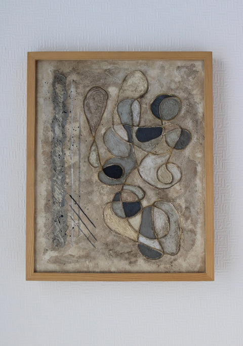 Angela Dickerson Stone Loops Original Framed Artwork