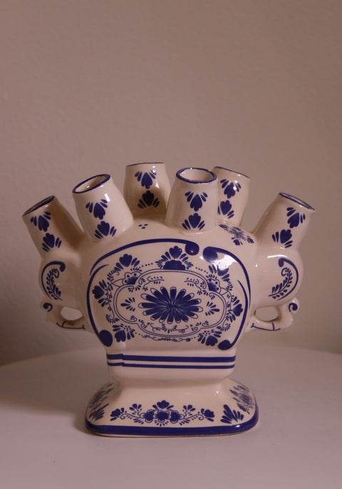 Blue & White Tulipiere Vase