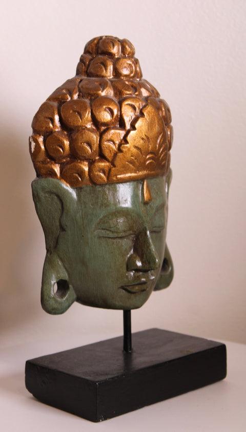 Decorative Buddha Head on Stand