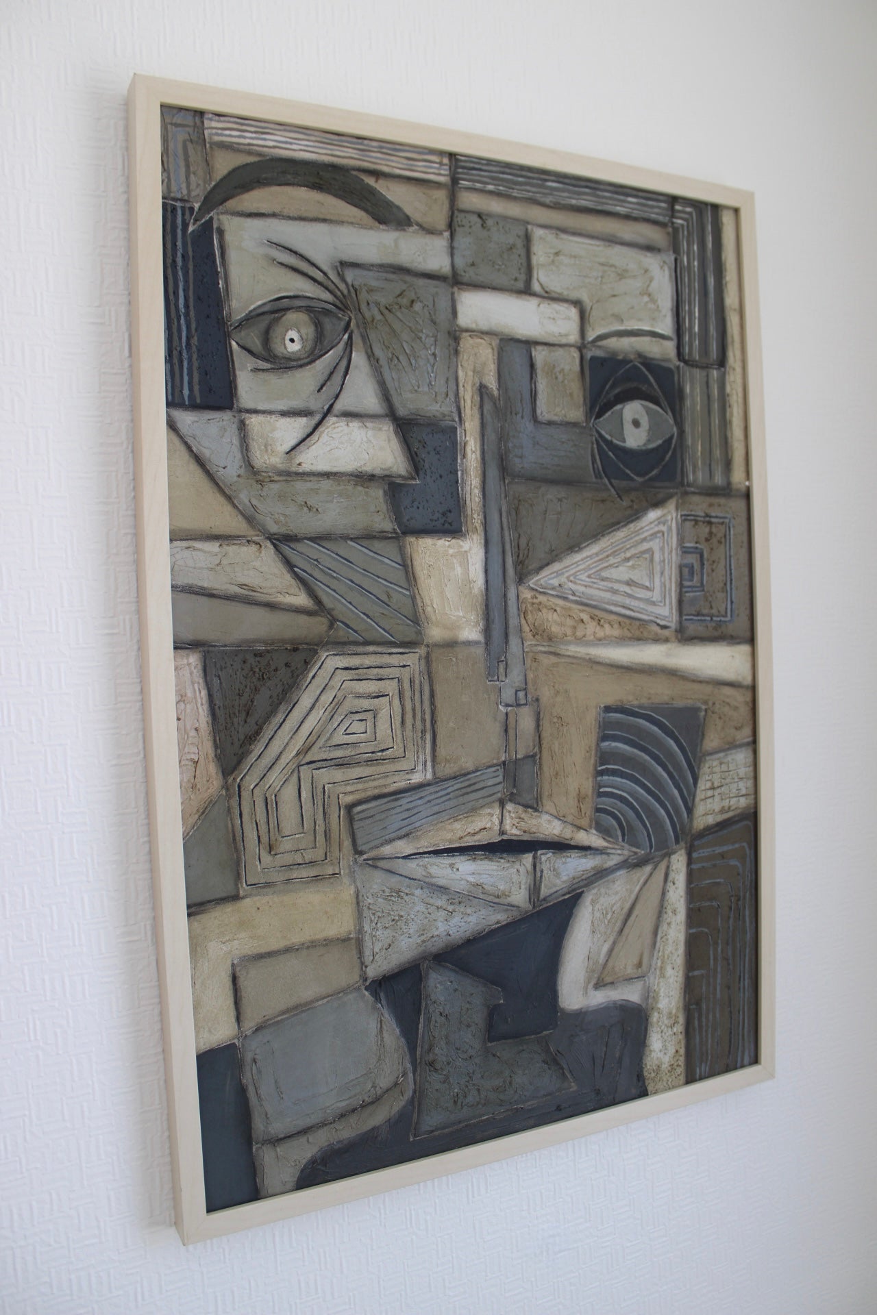 Angela Dickerson Architect Face Original Framed Artwork