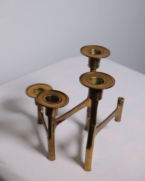 MCM Articulating Brass Candleholder