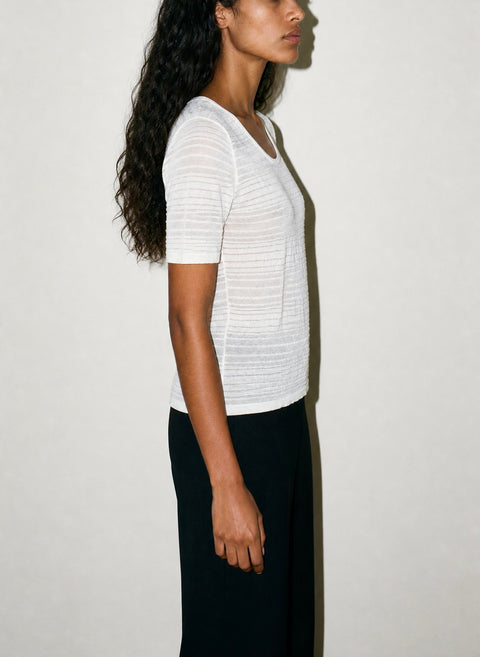 Riccardo Manni Sheer Knit Top