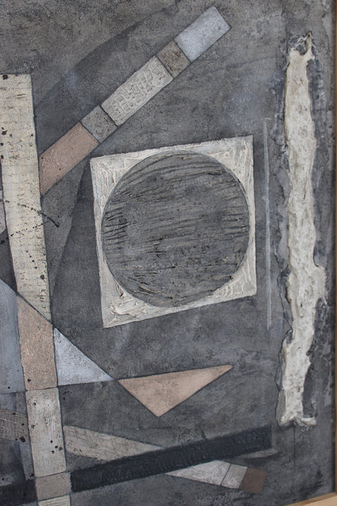 Angela Dickerson Gray Construct Original Framed Artwork