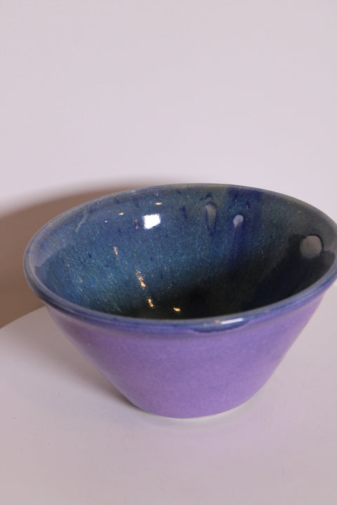 Signed Purple Blue Studio Bowl