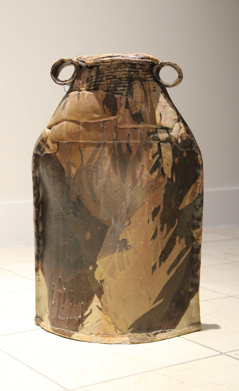 Monumental Studio Pottery Vessel | Large Handbuilt Ceramic Floor Vase