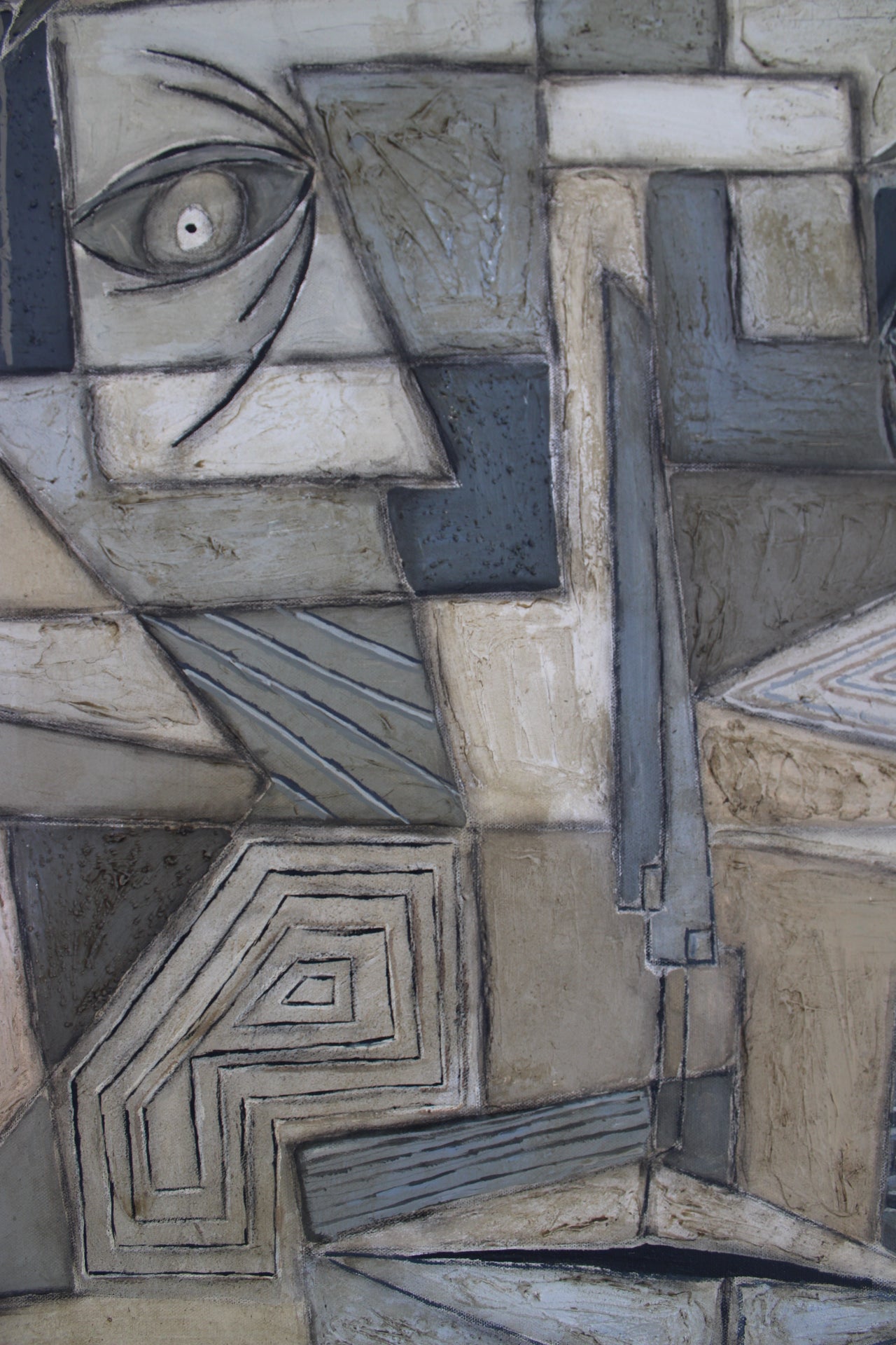 Angela Dickerson Architect Face Original Framed Artwork
