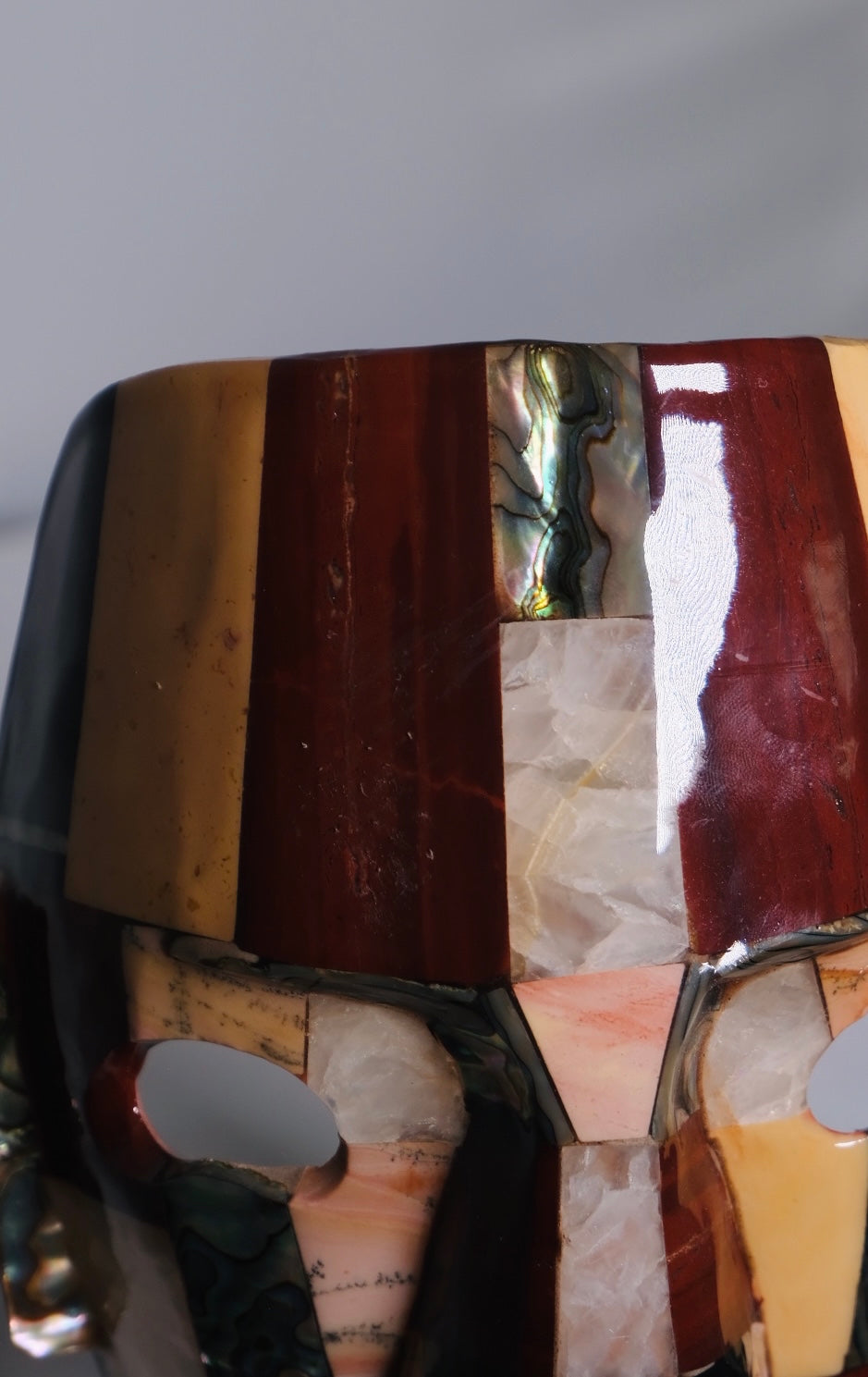 Aztec Mother of Pearl Death Mask (Vintage)