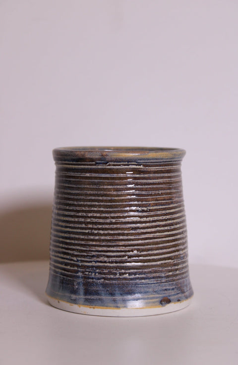 Volcanic Black Studio Vase