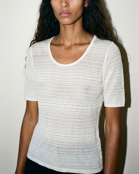 Riccardo Manni Sheer Knit Top
