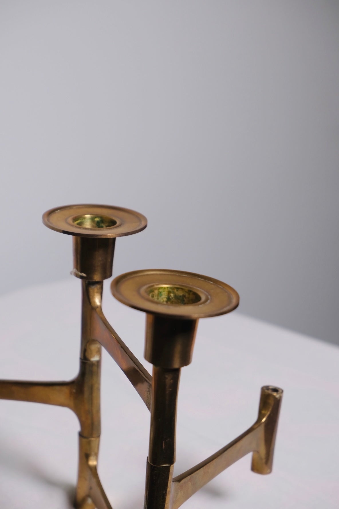 MCM Articulating Brass Candleholder
