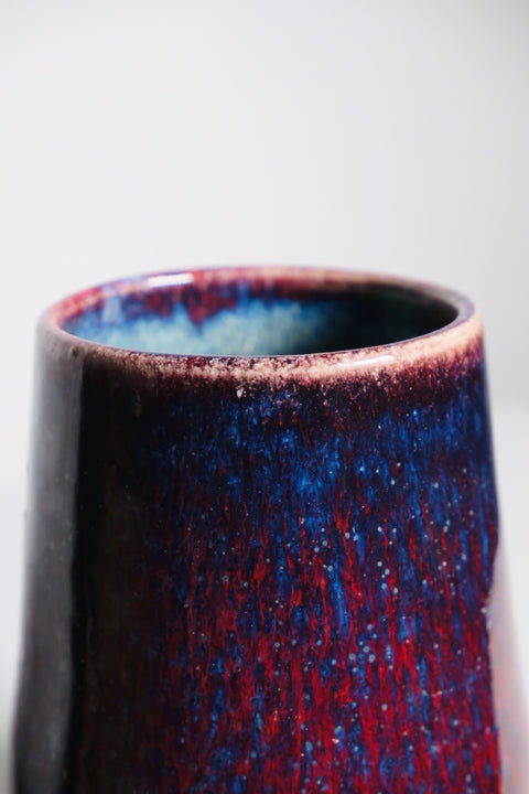 Vintage Blue/Magenta MCM Vase/Cup