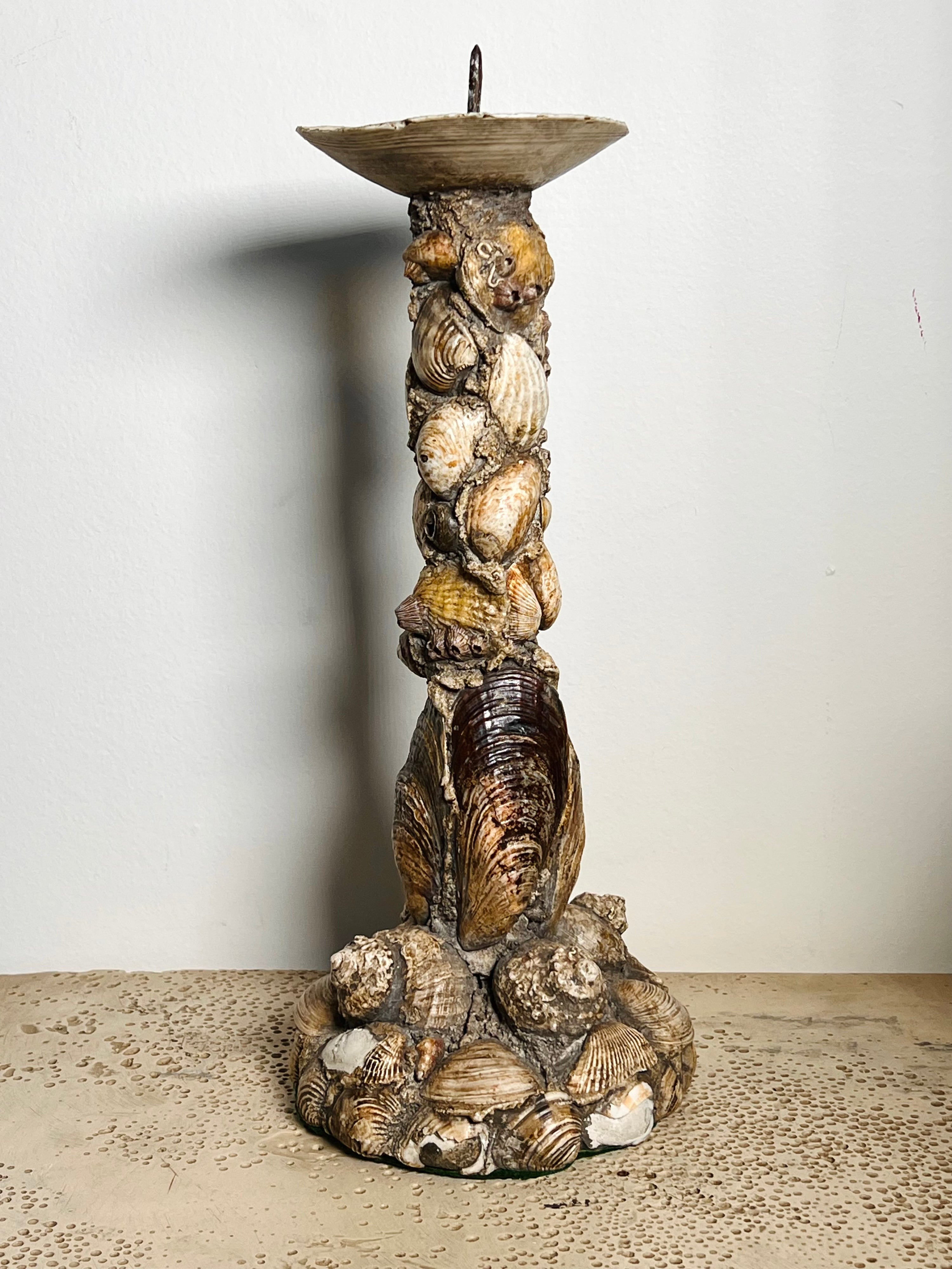 Shell Encrusted Candlesticks (Vintage)