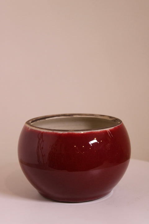 Oxblood Cachepot Planter