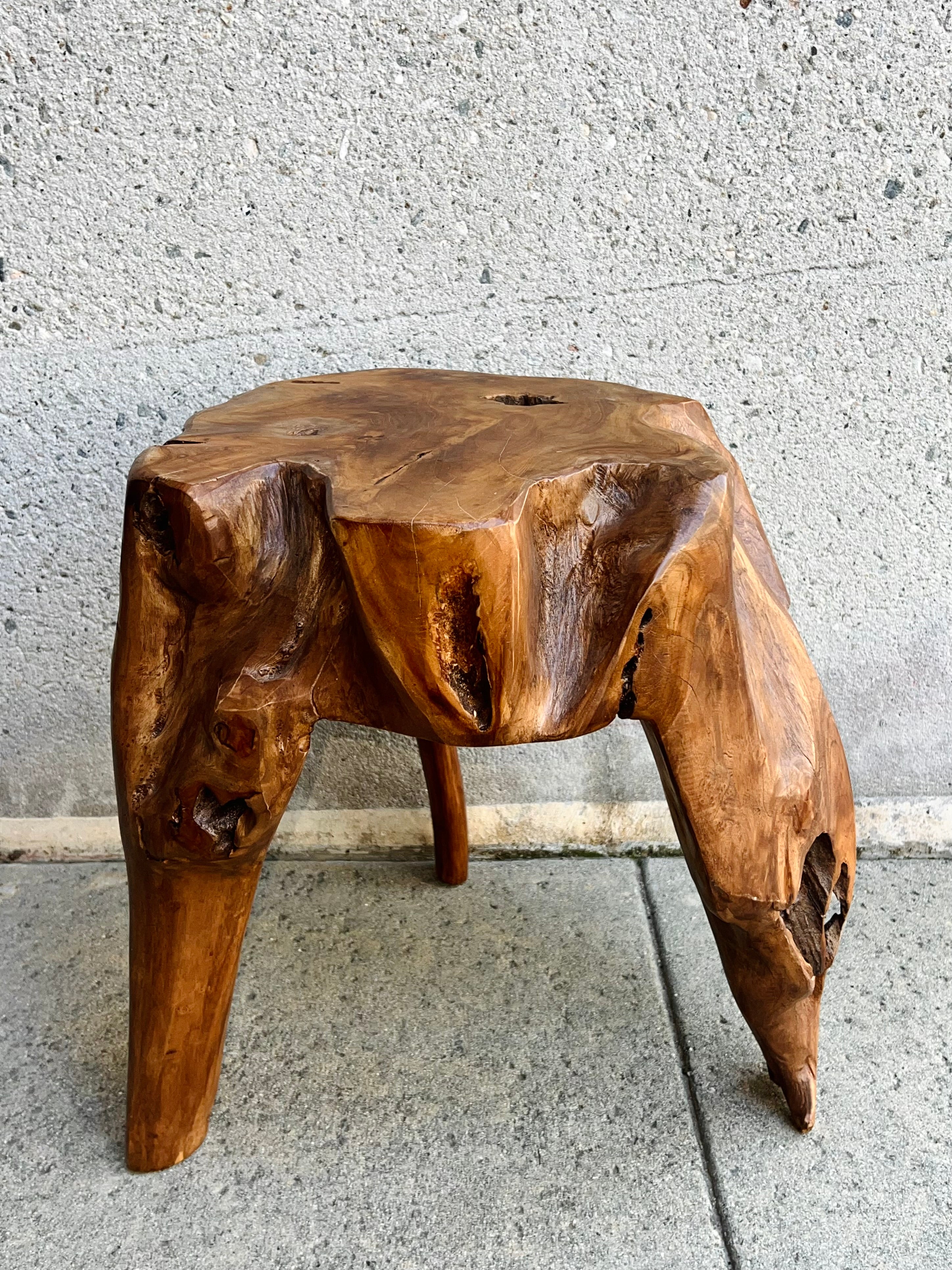 Live Edge Wood Side Table #2