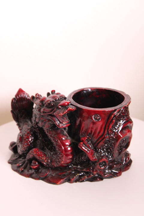 Chinese Dragon Brush Pot Planter