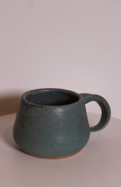 Signed Blue-Green Studio Pottery Mug