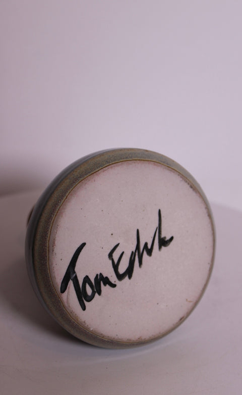 Tom Signed Studio Pottery Bottle Vase