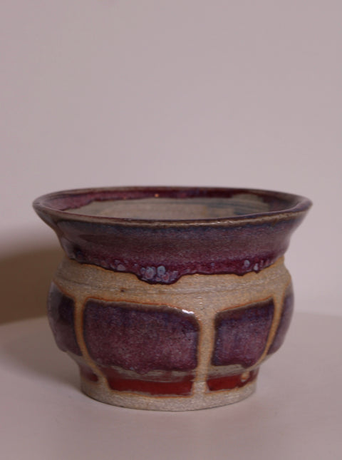 Magenta Waved Studio Cachepot