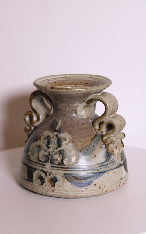 Blue Scroll Studio Pottery Bowl