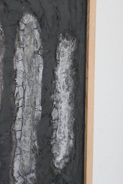 Angela Dickerson Black Column Study Original Framed Artwork